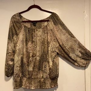 Spence -long sleeved,  beautiful, multi colored blouse. Barely worn.